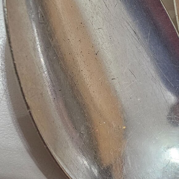 International Silver Tulip Serving Set 2pc floral center design 1950s Vtg minima - Picture 3 of 13